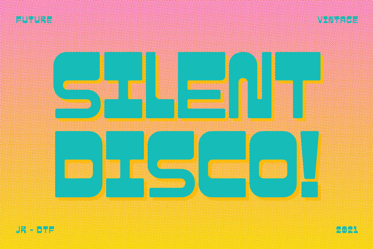 Nexbloc - Retro Futuristic Display, a Font by Juru Rancang Studio (Photo 6 of 10)