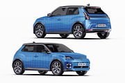 Retro Electric Hatchback Mockup Set, an Advertising Mockup by Halal Graphic Studio (Thumbnail 11 of 16)