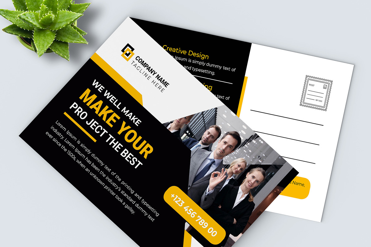 Post Card Design Layout