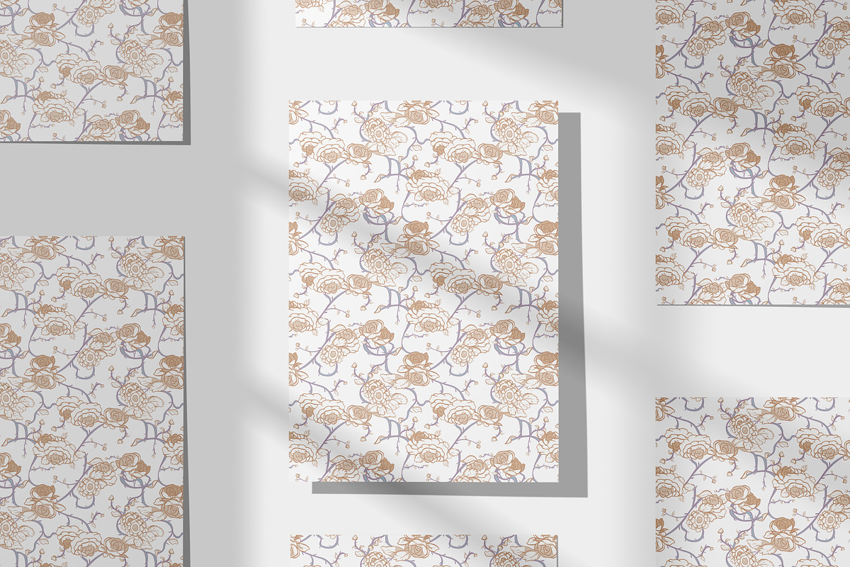 Organic Seamless Botanical Patterns, a Pattern Graphic by Declipo Patt (Photo 10 of 16)