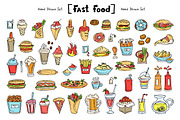 Set on the theme of fast food, an Object Graphic by Olga Chuklay (Thumbnail 1 of 2)