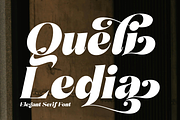 Queli Ledia: A Luxurious Serif Font, a Serif Font by Randi Irvan | Rvandtype (Thumbnail 1 of 11)