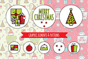 Set of Fun Christmas Doodles, an Illustration by Tazi Design (Thumbnail 3 of 4)