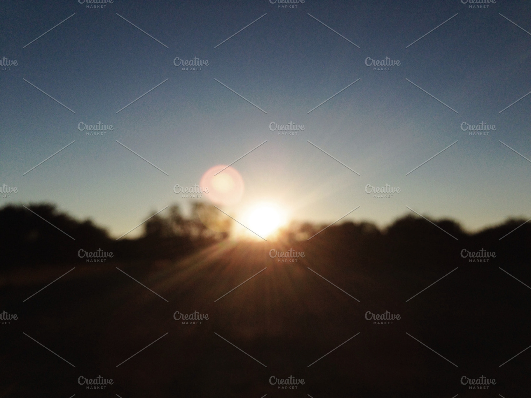 Blurry Sunset