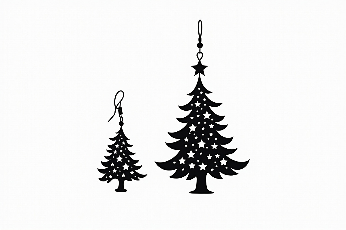 Holiday Tree Bundle, an Illustration by hafijul (Photo 9 of 18)