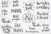 Thanksgiving Calligraphy Overlays, a Decorative Illustration by Irina Vascovet (Thumbnail 3 of 7)