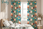 Rusty Teal Floral Clipart & Patterns, an Illustration by Corner Croft (Thumbnail 10 of 13)