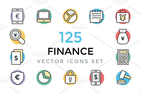 125 Finance Vector Icons