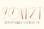 Soviet retro typeface, a Font by Anna Zakharchenko (Thumbnail 1 of 14)