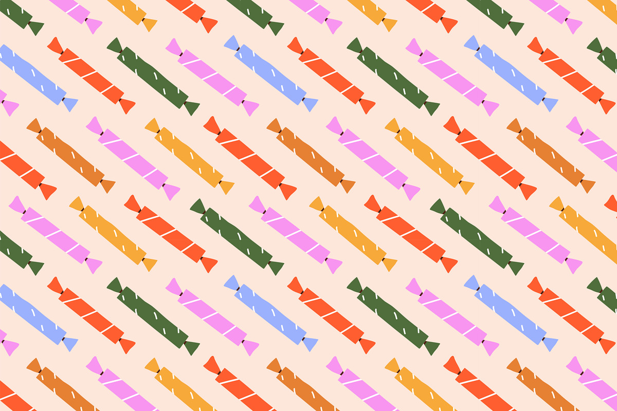 Candies. Sweet seamless patterns set, a Pattern Graphic by Good Studio (Photo 2 of 8)
