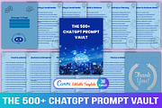 The 500+ ChatGPT Prompt Vault, a Stationery Template by Designmela01 (Thumbnail 1 of 5)