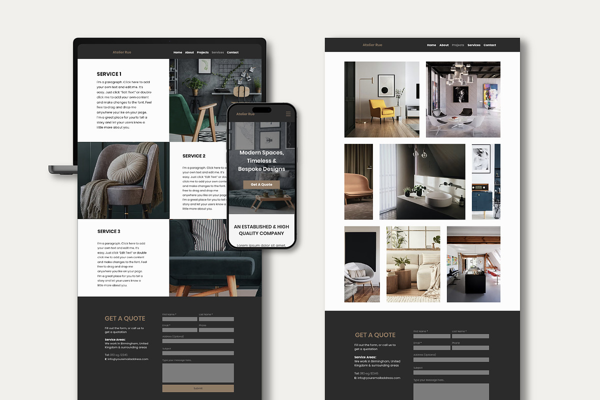 Wix Website for Interior Designers, a Wix Template by Sky Dore Design (Photo 10 of 11)