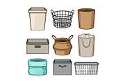 Various baskets and boxes for home, an Object Graphic by pikepicture (Thumbnail 1 of 3)