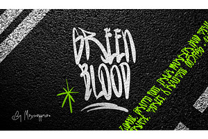 Green Blood Graffiti Font