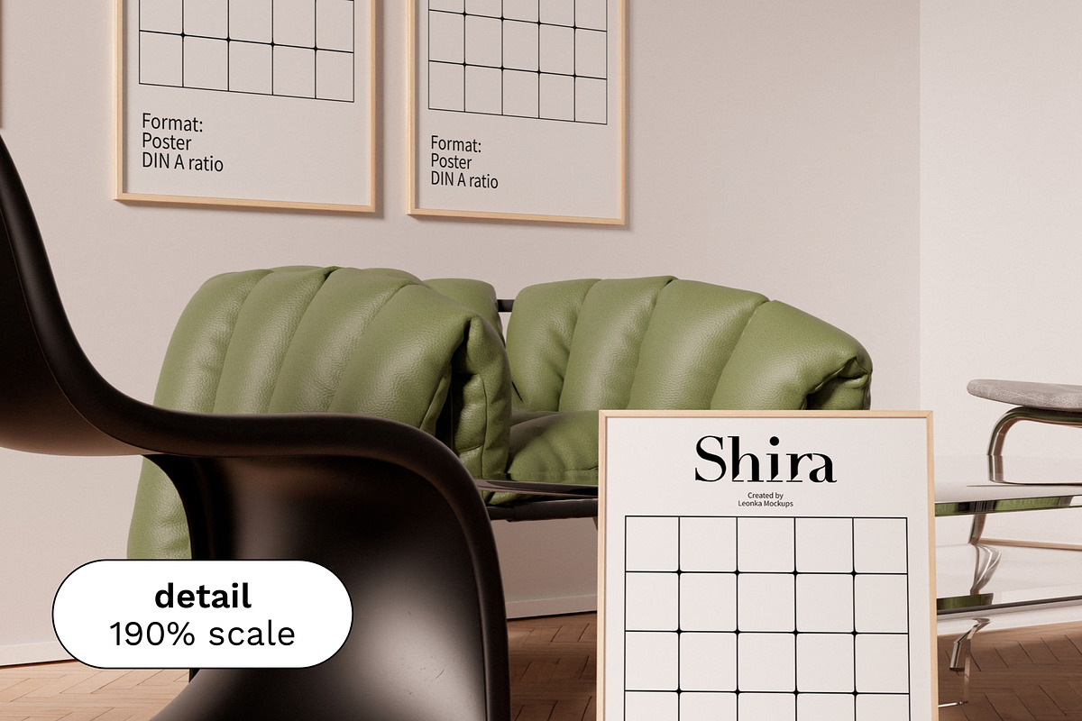 Art Mockup Set SHIRA, a Household Mockup by Bonumo (Photo 8 of 13)
