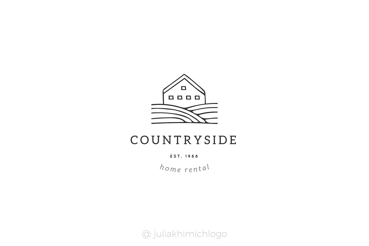 Logo Pack Volume 13. Cottage Rentals, a Branding & Logo Template by Mint Air Studio (Photo 10 of 21)