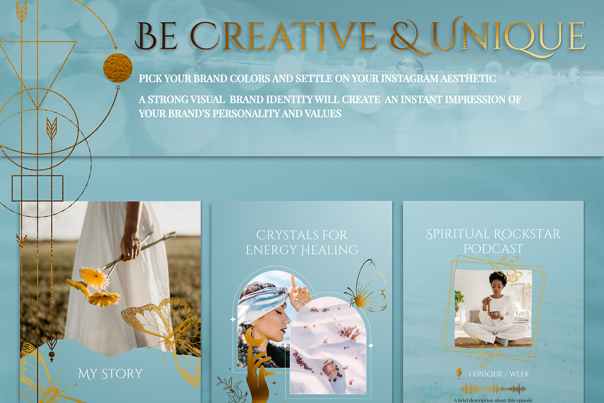 Spiritual Instagram Posts | Reiki, a Social Media Template by Under My Cozy Roof (Photo 5 of 11)