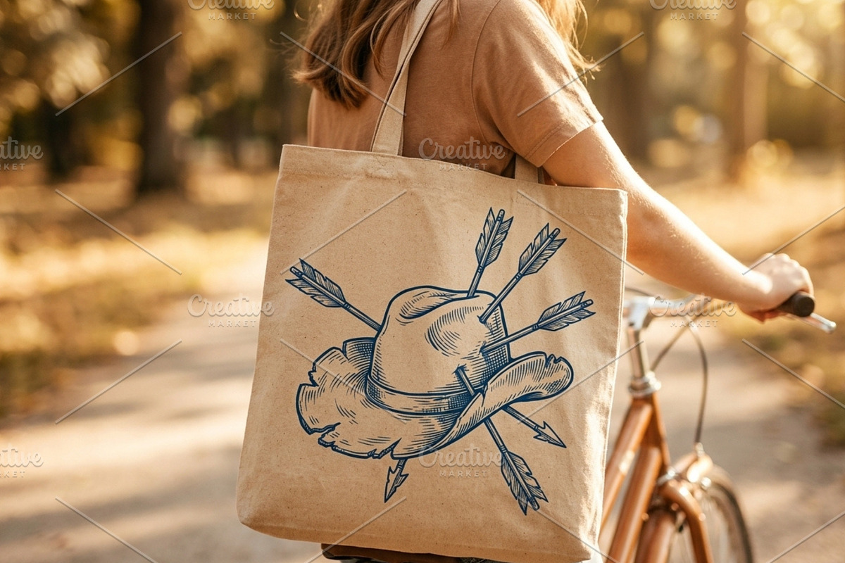 Old cowboy hat hit arrows, an Object Illustration by Vectorlina (Photo 4 of 5)