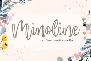 Minoline - Modern Handwritten Font