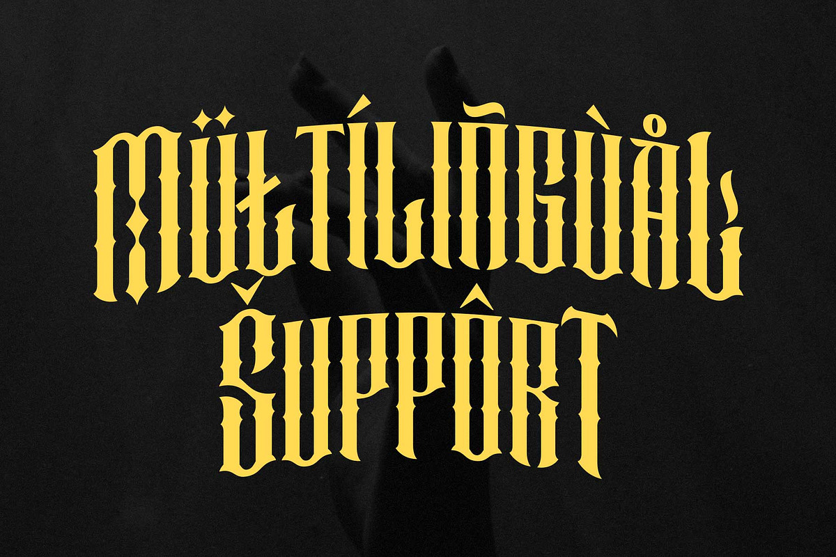 Masberco - Blackletter Style, a Blackletter Font by Arterfak Project (Photo 11 of 12)