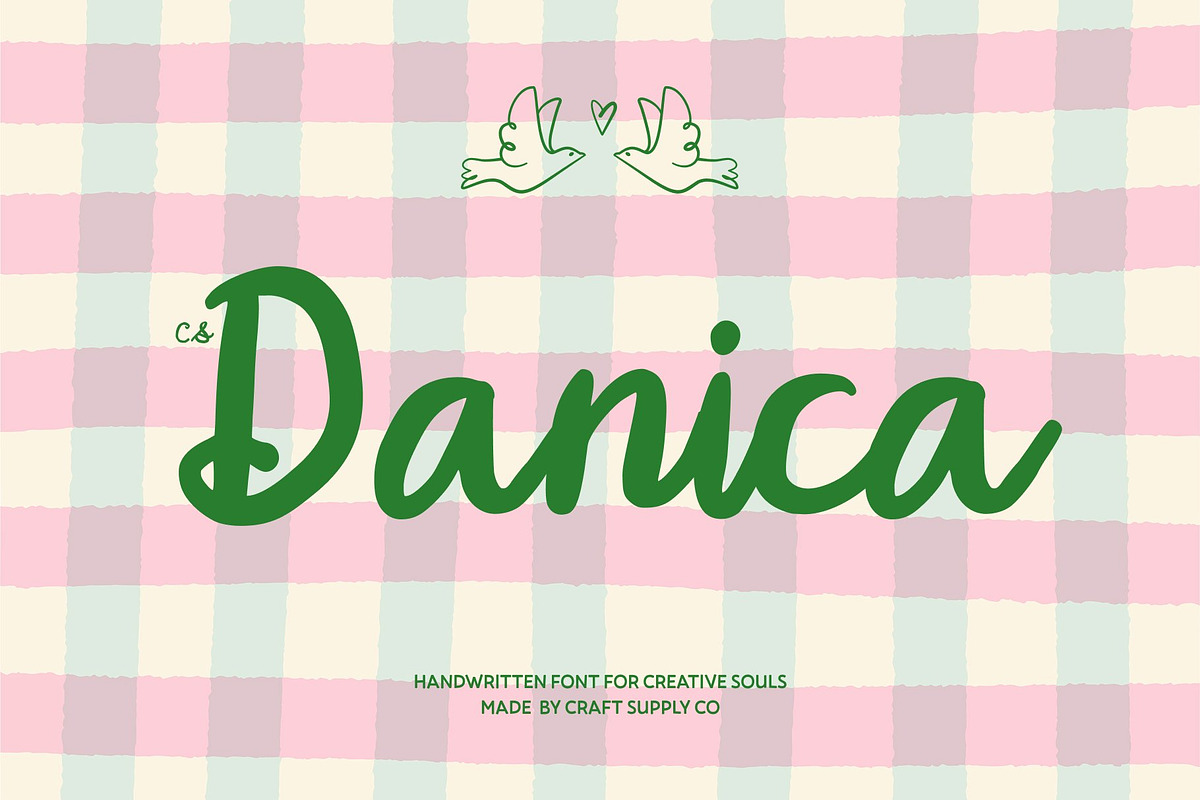 CS Danica – Handwritten Script, a Script Font by Craft Supply Co. (Photo 1 of 8)