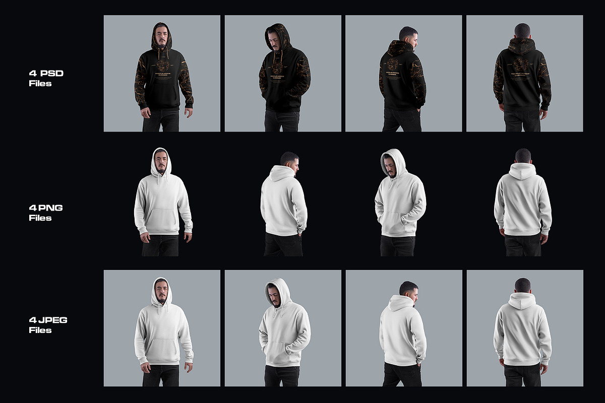 4 Mockups Oversize Hoodies, an Apparel Mockup by Grow Design Craft Studio (Photo 7 of 7)