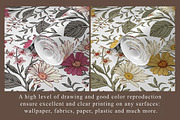 Set Seamless Flowers Chamomile daisy, a Pattern Graphic by Vintage (Thumbnail 5 of 17)