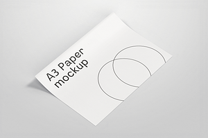 Paper Poster Photo Print Mockup