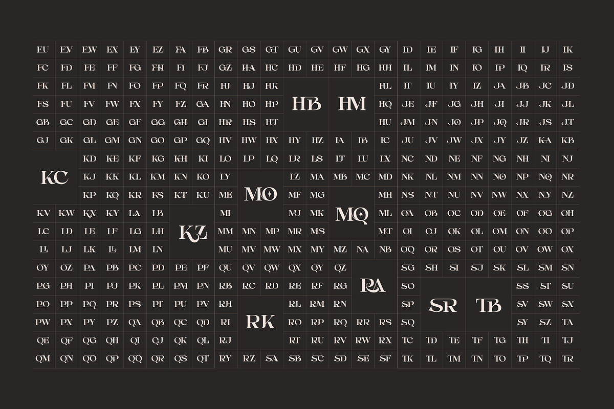 Aseno Modern - Ligatures Serif Font, a Serif Font by Nirmana Visual (Photo 4 of 17)
