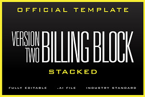 The Billing Block Template v2, a Flyer Template by xxDeadPixels