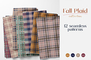 Fall Plaid Pattern Collection, a Pattern Graphic by InaCorart (Thumbnail 1 of 7)