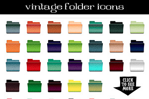 Vintage Folder Icons