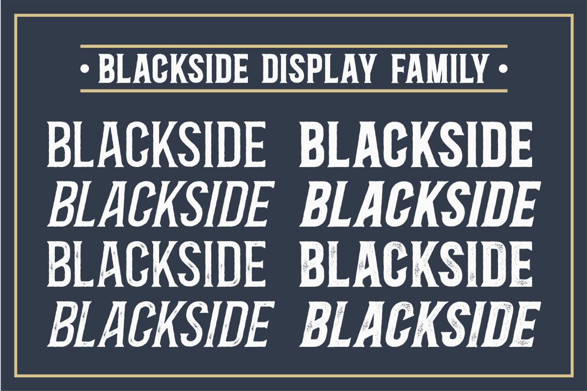 Blackside a vintage Font, a Font by Vilogsign (Photo 3 of 9)