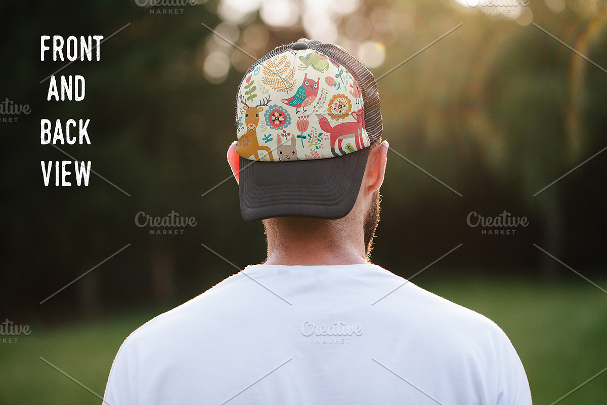 Baseball Hat Mock Up PACK 18, a Hat Mockup by Arfis (Photo 10 of 18)
