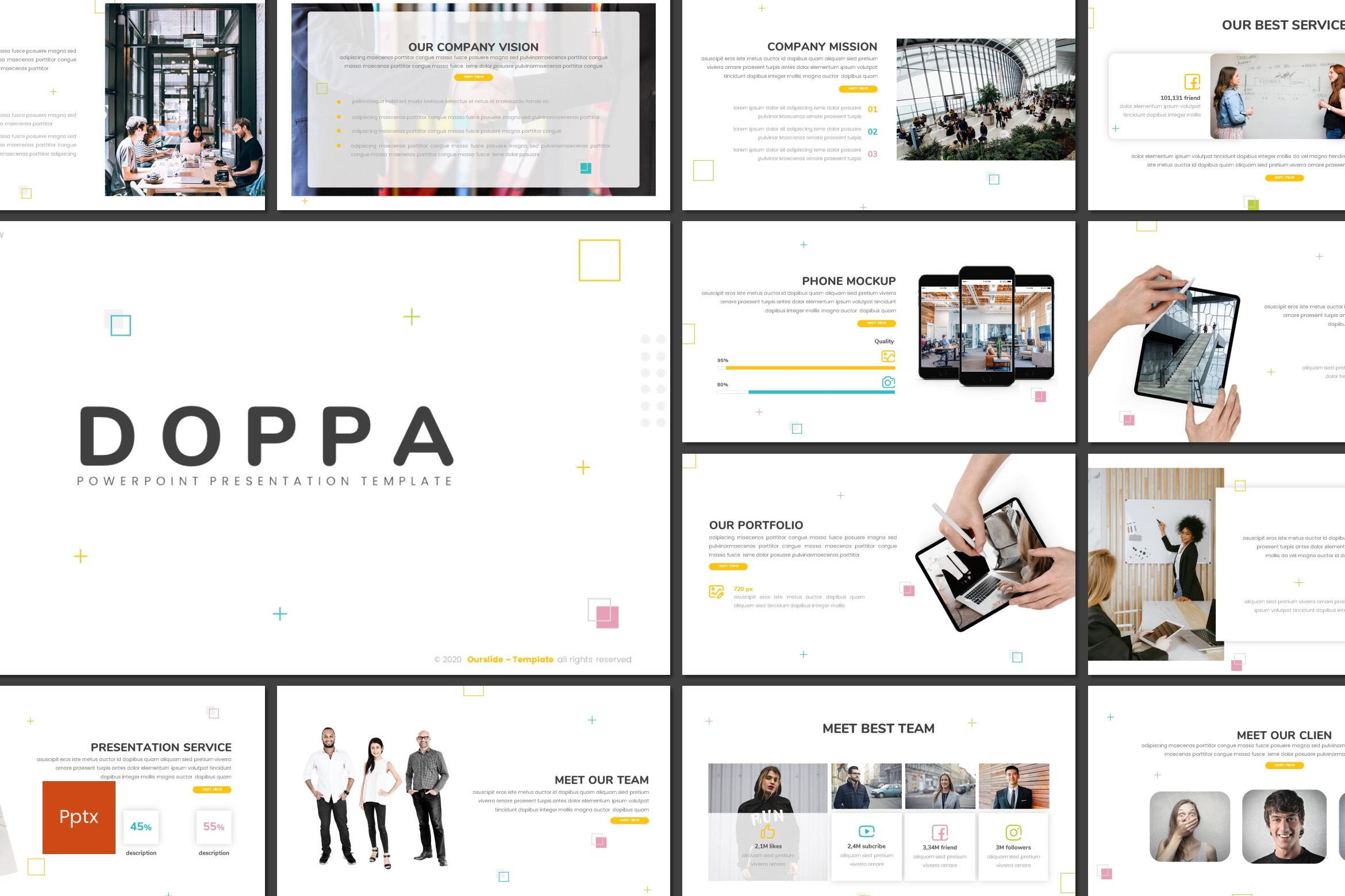 Doppa - Powerpoint Template, a Presentation Template by inspirasign