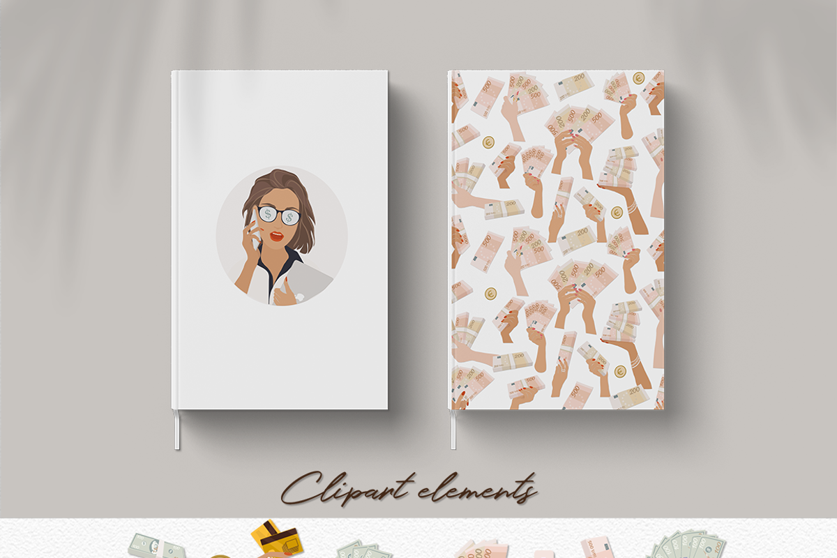 Woman & Money  Part 1 Illustrations, a Finance Illustration by Irena Art (Photo 8 of 8)