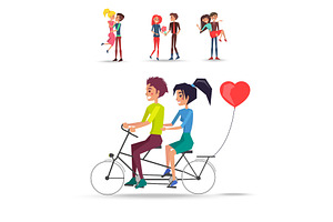 Concept Of Couples In Love Ride