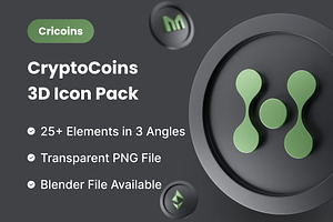 Cricoins - Cryptocoins 3D Icon Pack