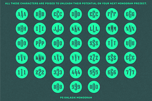 3 Letter Monogram Maker - PS Khlasik