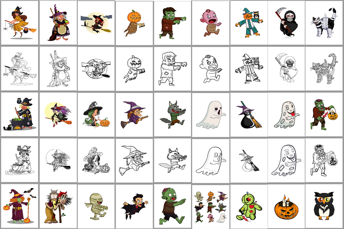Halloween Coloring Book 2022 |kdp|, a Magazine Template by Dz Akali (Photo 2 of 2)
