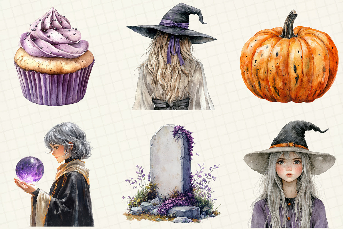 Halloween Sublimation Clipart, an Illustration by OK Design (Photo 2 of 5)