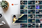 Artificial Intelligence Powerpoint, a Presentation Template by fluffstudio (Thumbnail 1 of 4)