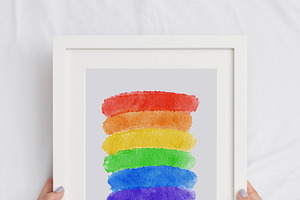 Pride Watercolor Clipart