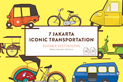 Jakarta Iconic Transportation Icons, an Icon by Rich Raccoon (Thumbnail 1 of 5)