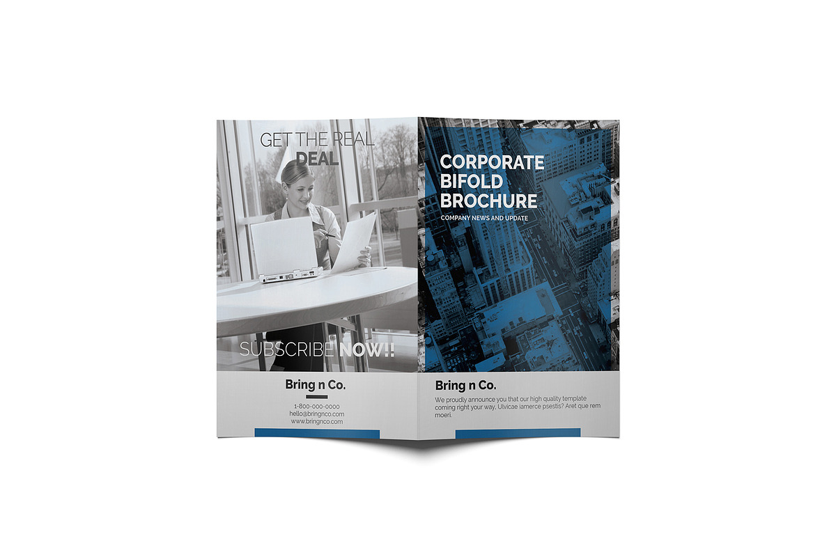 Bring N Co Corporate Bifold Brochure, a Brochure Template by Incools Stokie (Photo 1 of 4)