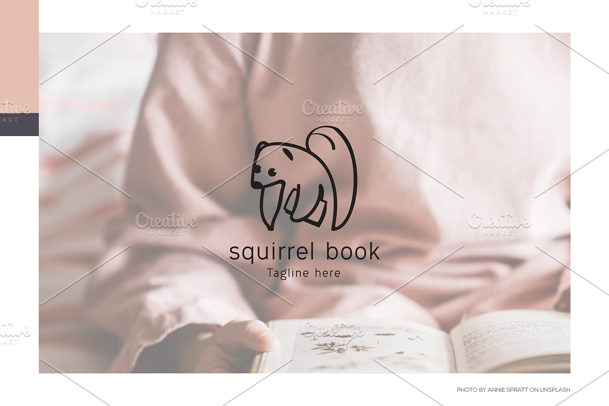 SquirrelBook Logo, a Branding & Logo Template by blends.studio (Photo 1 of 2)