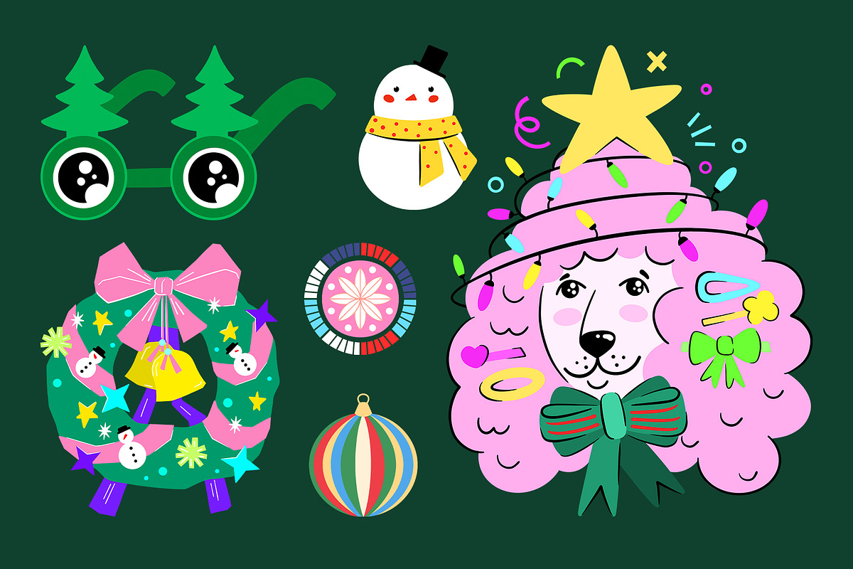 Whimsical Christmas Collection, an Illustration by Alina Sh (Photo 5 of 9)
