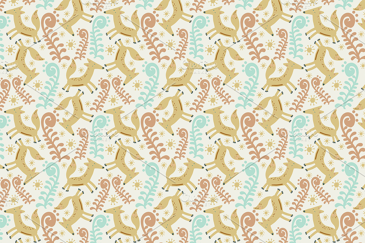 Cute and kind foxes, a Texture Graphic by Tanna.ART (Photo 2 of 13)