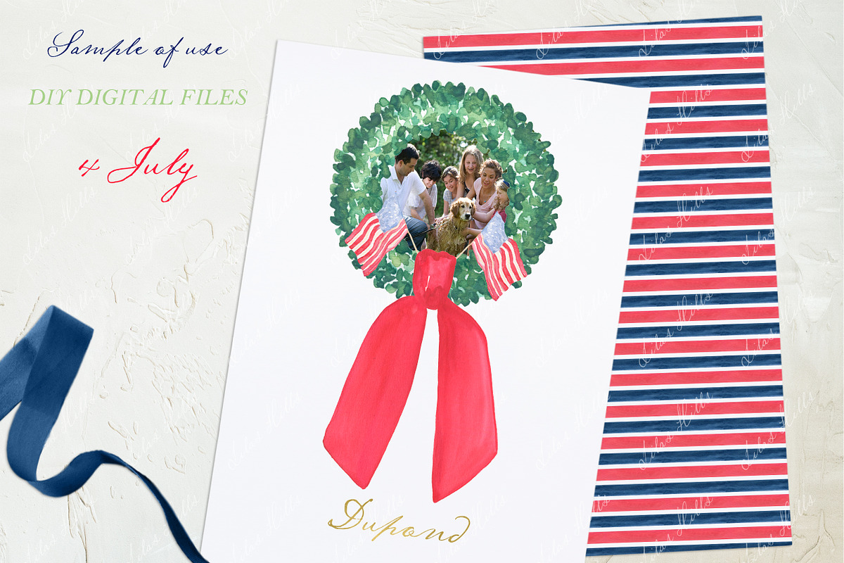 Forth of July Watercolor DIY, a Graphic by LABFcreations (Photo 4 of 4)