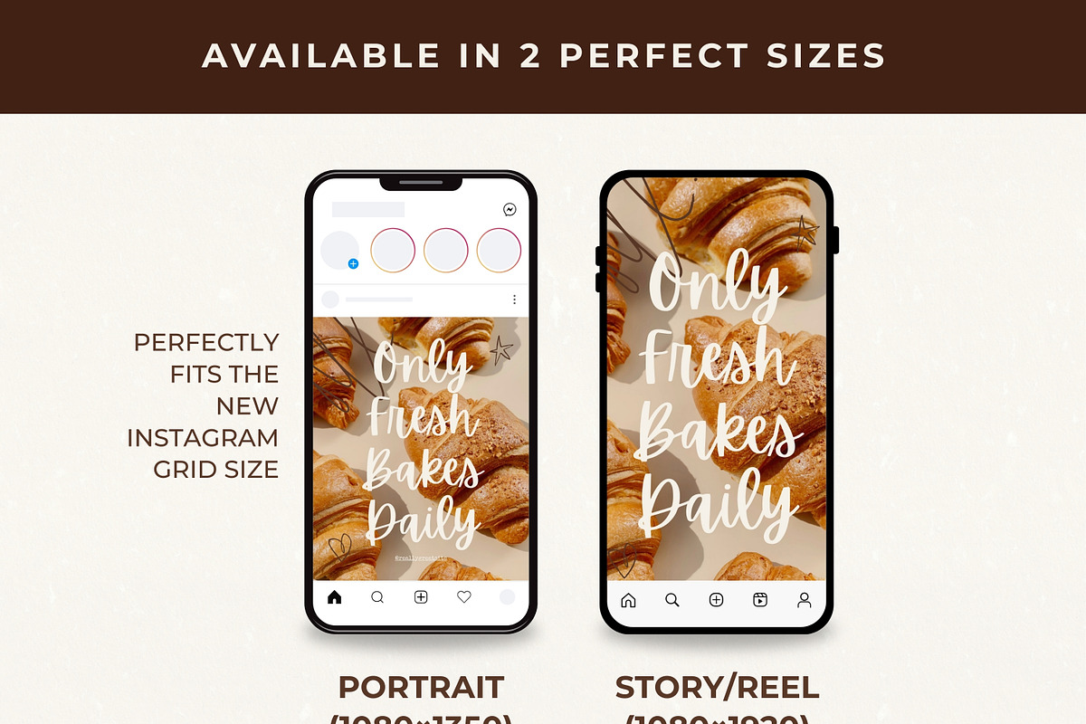 Bakery Instagram Templates, a Social Media Template by Anna Design Studio (Photo 3 of 11)